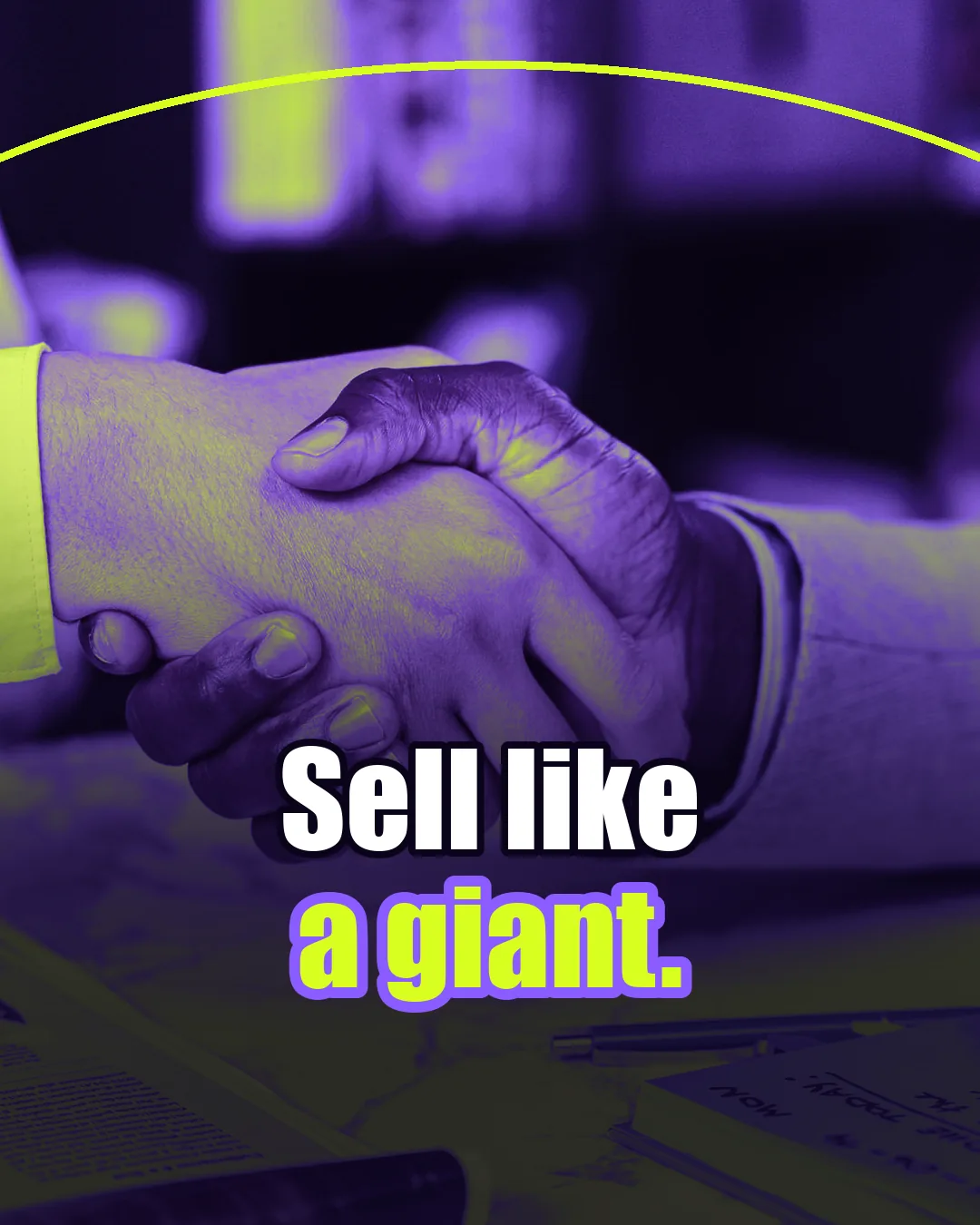 Sell like a giant. Rukovanje partnera, slogan B2B portala za sub-agencije